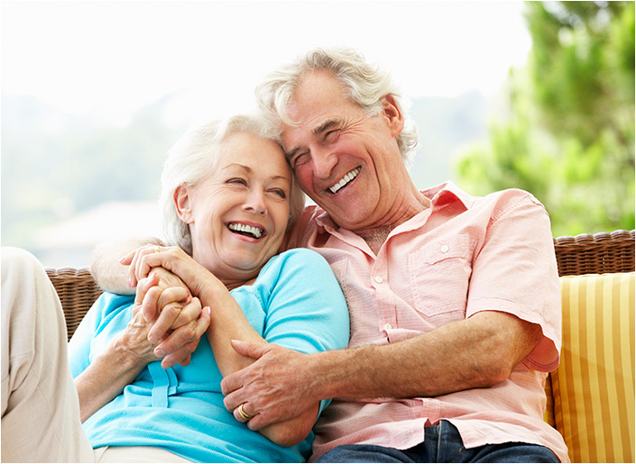 Happy couple after Dental Procedures